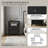 Absecon Modern 23“H 2 Drawer Nightstand With Open Shelf