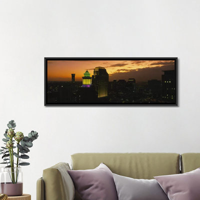 " High Angle View Of Buildings Lit Up At Dusk, New Orleans, Louisiana, USA " by Panoramic Images