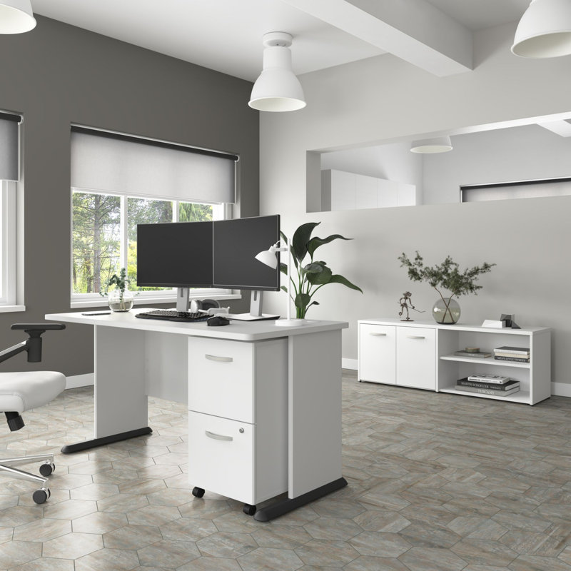 Ensemble de bureau d'ordinateur Studio A, Blanc
