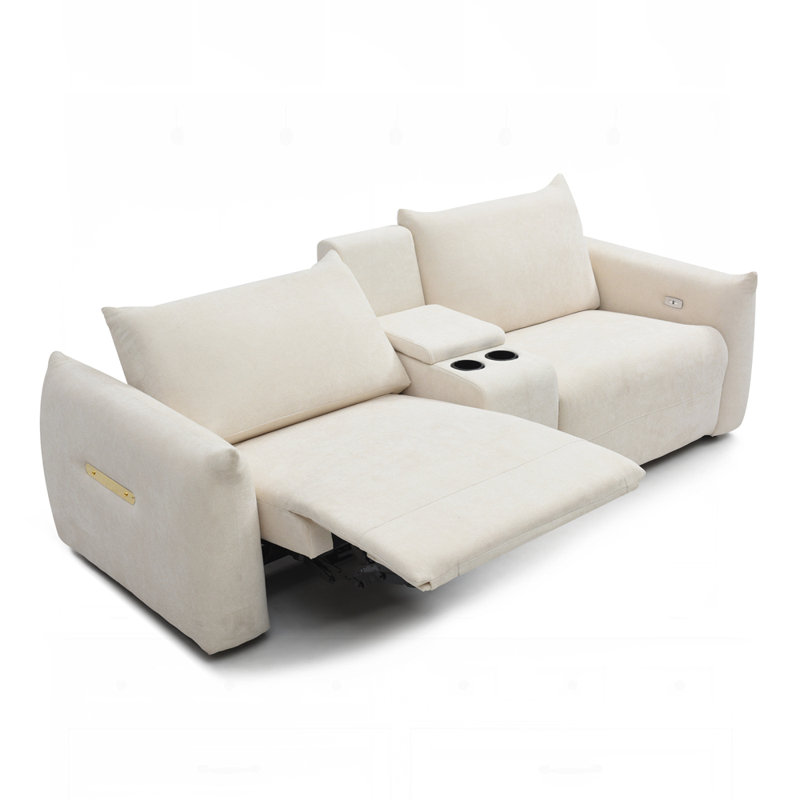 Power Lift Sleeper Sofa Couch, Beige