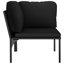 Chaise longue avec coussins 6 pièces Daan