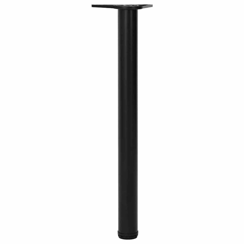 Pieds de table réglables en hauteur Latitude Run®, H 28 po x l 2,4 po x P 2,4 po, Noir, noir, noir, noir