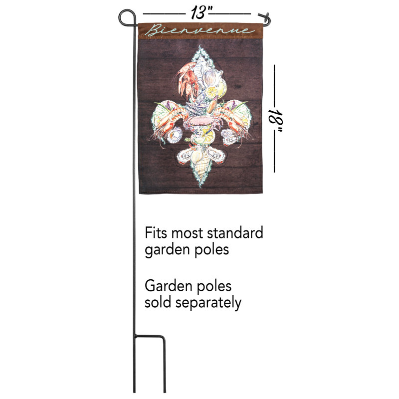 Drapeau de jardin en polyester 1 pi 6 po x 1 pi Svendsen