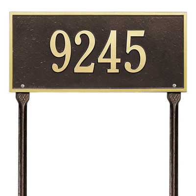 Hartford 1-Line Lawn Address Sign