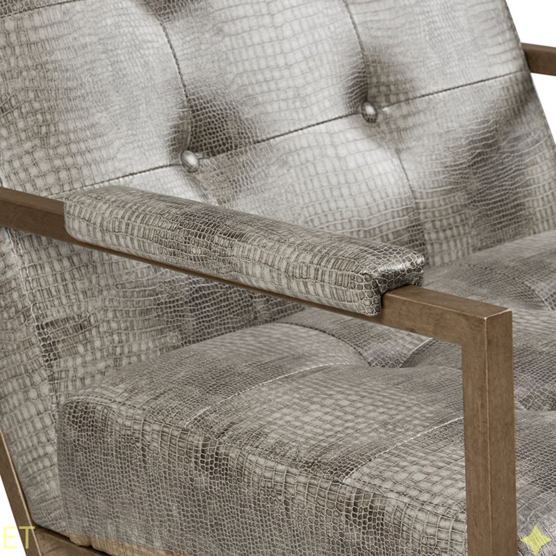 Méridienne, fauteuil au fini bronze antique