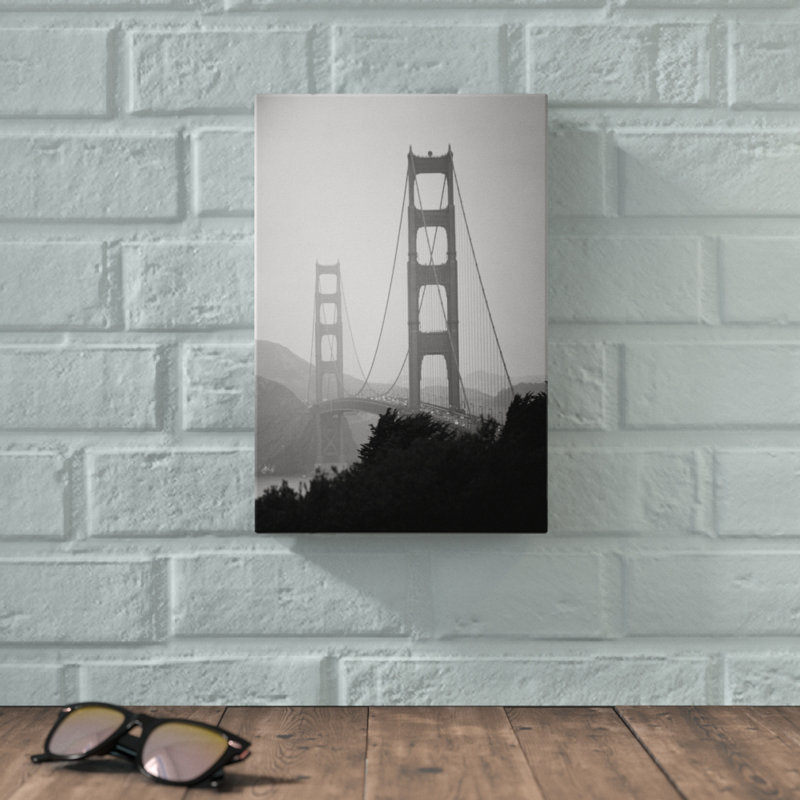 «Golden Gate Bridge I», photographie sur toile, H 12 po x l 8 po
