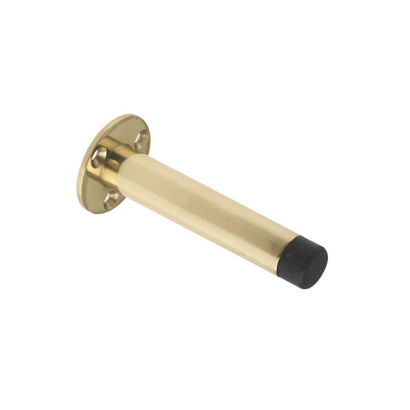 Brass Skirting Fixed Door Stop, Polished Brass