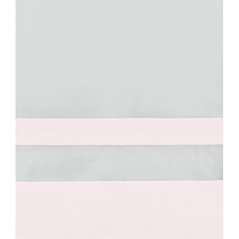 Savoy Sheet Set, Twin Sheet Set + 2 Pillowcases, Oyster/Light Pink