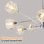 Lustre 9 lumières en cristal de chrome (ampoules non incluses)-97781720