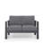 50" All-Weather Aluminum Patio Loveseat sofa with Thick Cushions