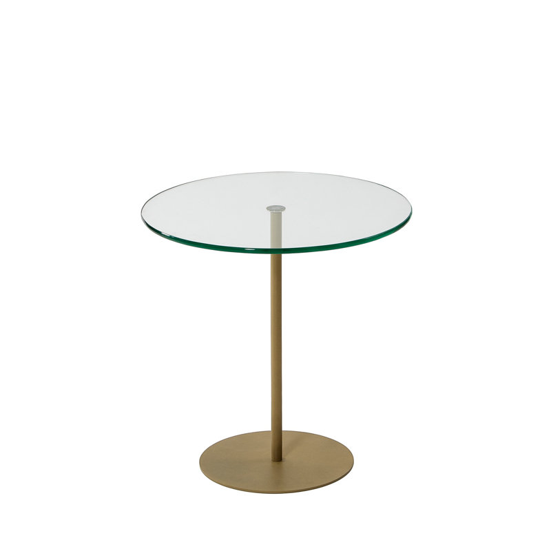 Siyan End Table, Transparent, Gold