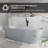 71'' X 31.5'' Freestanding Soaking Terrazzo Bathtub-118815108