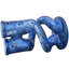 Handcrafted Blue West-African Soapstone Candleholders