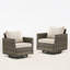 Ensemble de 2 chaises d'extérieur pivotantes en osier et rotin Ingvald-1468147013-1467345841