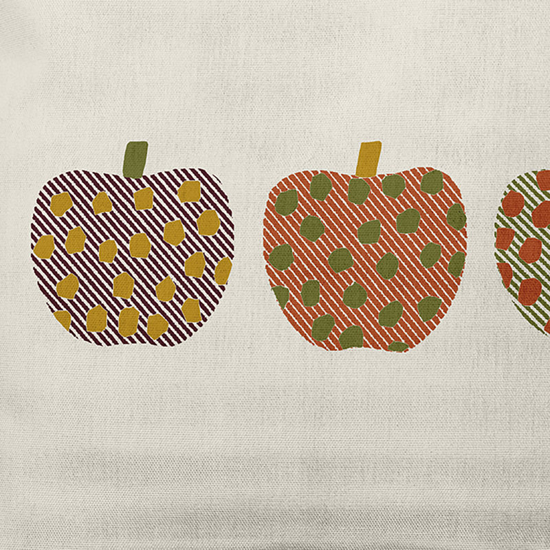  Coussin décoratif pomme Apples, Olive