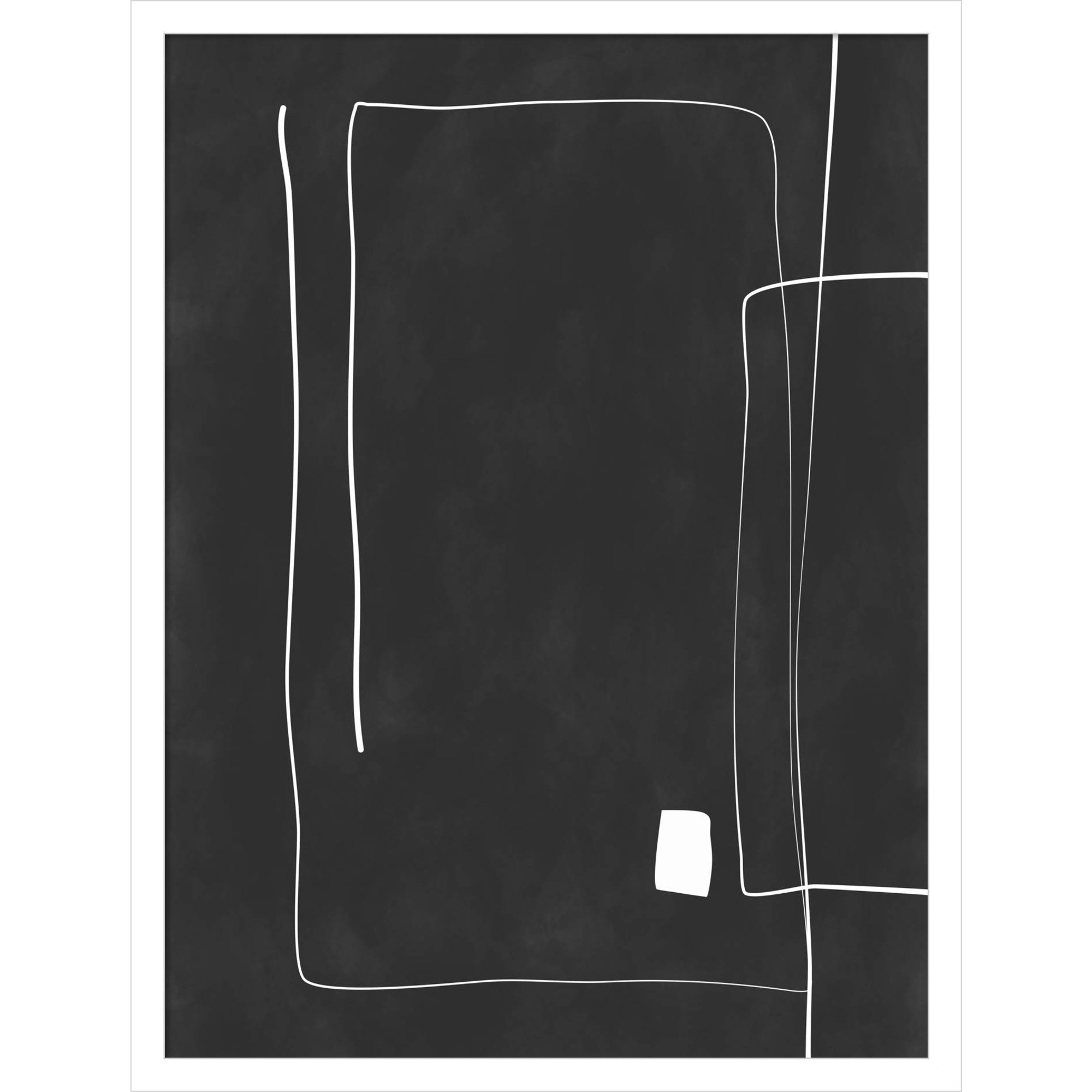 Black And White 36 by Elena Ristova, 25" H x 19" W, White