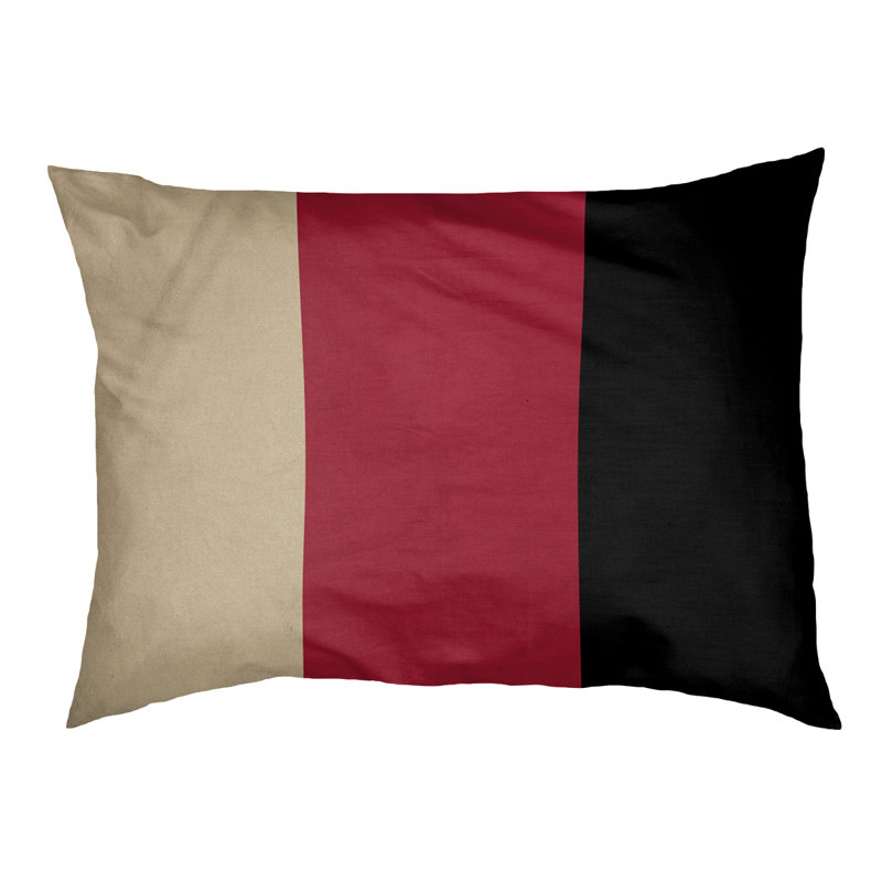 Polyester Pet Bed, Medium (28" W x 18" D x 9.5" H), Sonoran Sand/Sedona Red/Black
