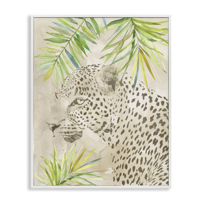«Leopard Impression & Palms», estampe numérique par Carol Robinson