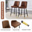 Tabouret de bar en suède