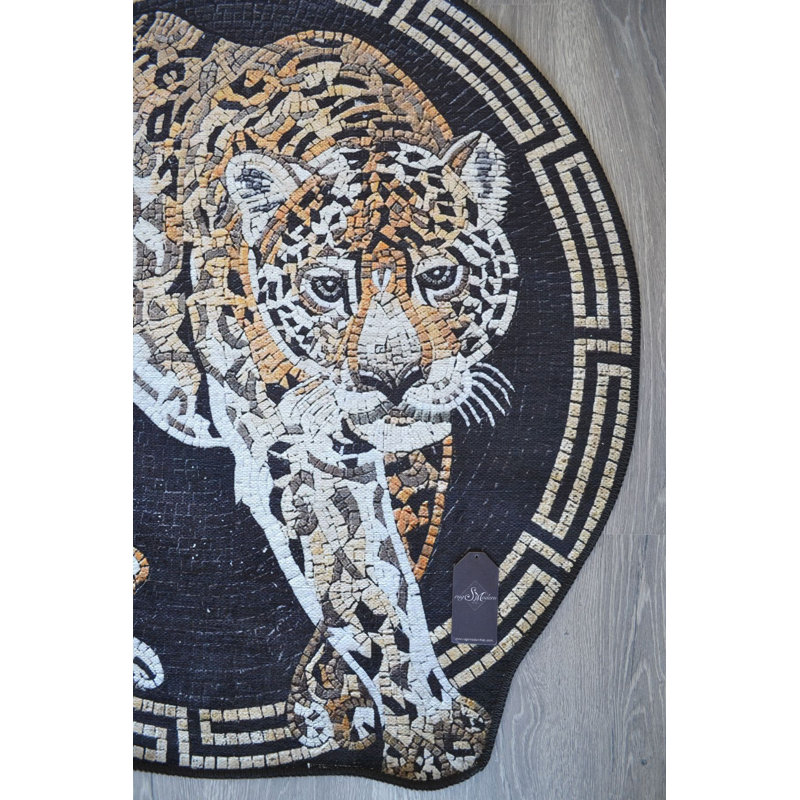 Tapis tigre lavable à la machine