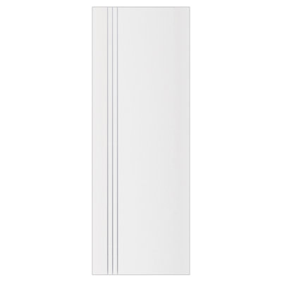 Glam G-Pro 004 Soft White Laminated Modern Interior Door Slab Only 18in x 96in