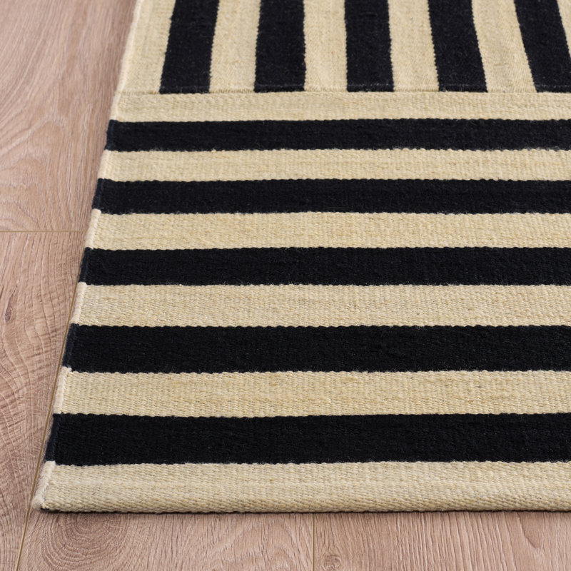 Ralph Lauren Canyon Stripe Patch Wool Striped Rug, Rectangle 10' x 14'