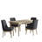 Julia 5-Piece Farmhouse Four Leg Dining Set-1238498050-1238498054