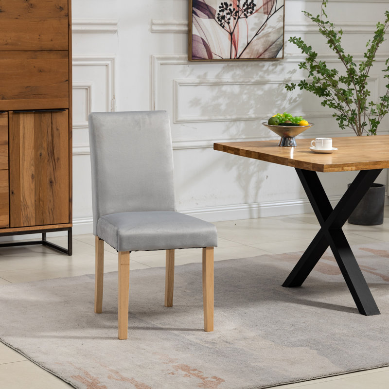 Akram 0cm H Velvet Upholstered Dining Chair, Teal