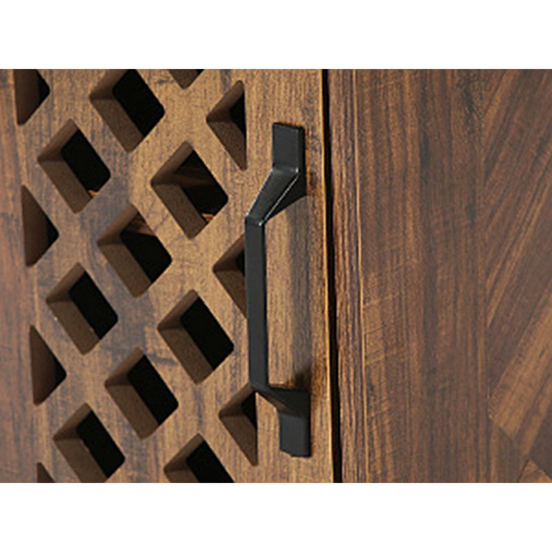 Table de bout étroite avec tiroir et armoire Rustic
