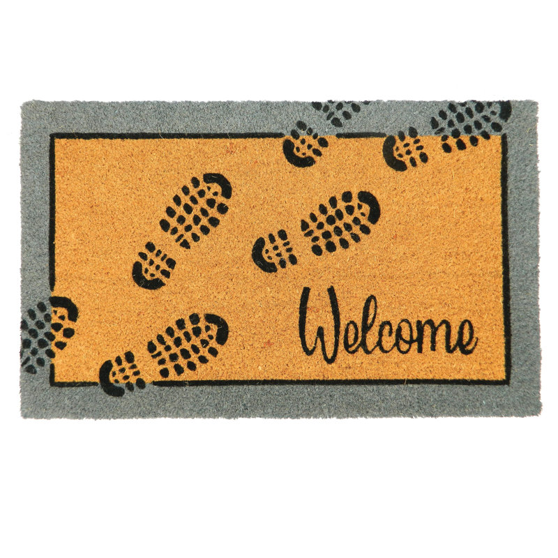 Tapis en fibre de coco avec support en PVC X P 30 po L