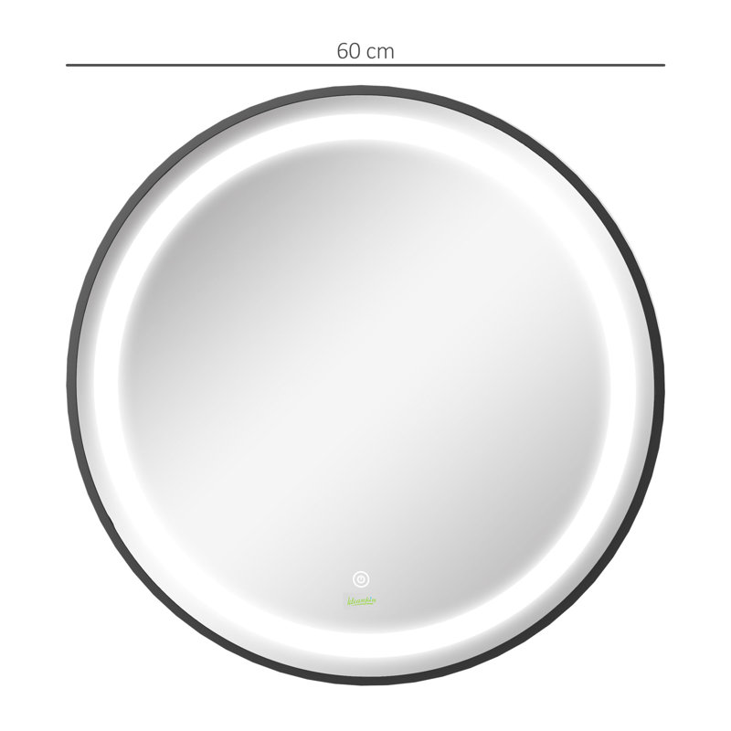 Adriell Metal Round Mirror