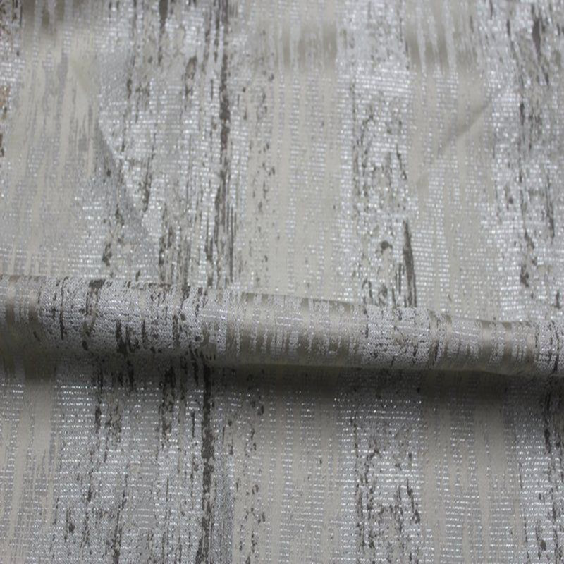 Tissu d'ameublement 100% ivoire Miniral, Argent