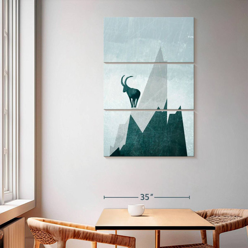 Brampt Blue Mountain Goat, 65" H x 42" W