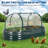 Galvanized Raised Garden Bed Kit with Zippered PVC Cover – Sturdy Oval Metal Planter Box for Vegetables, Herbs & Flowers – Reinforced Corrosion-Resistant Steel, Tool-Complimentary Assembly – Green, Open, 180×90×30cm-1468672974-1468672962
