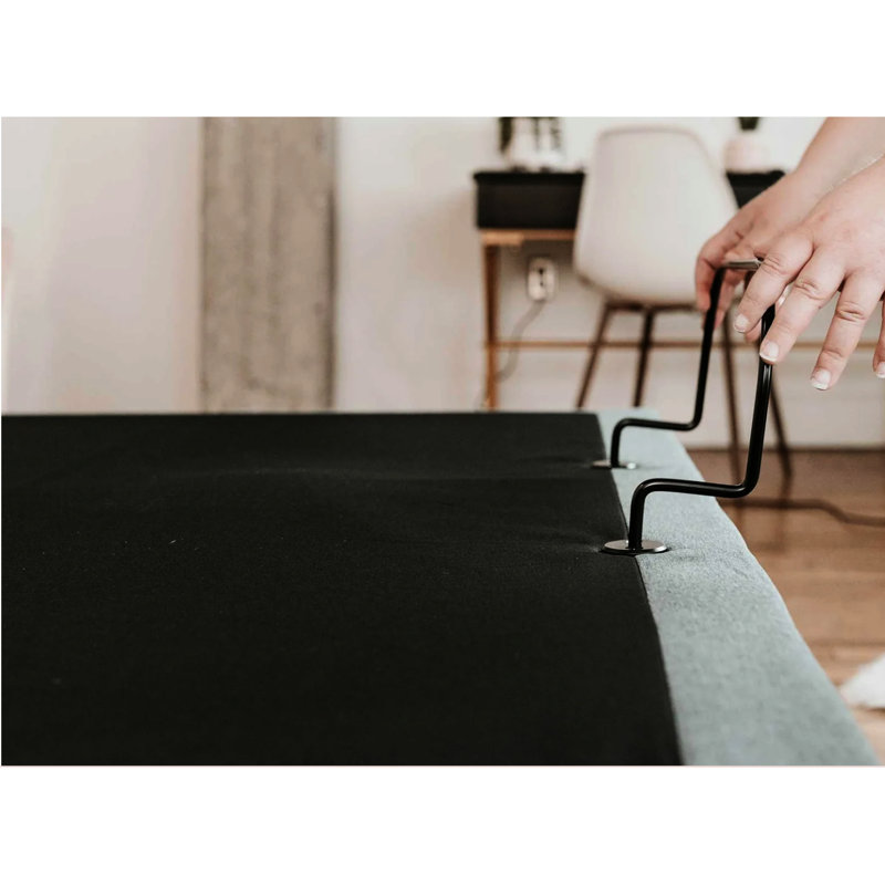 Lit double ajustable Btx5 - double massage à 3 niveaux, sous éclairage, poids de 138,35 lb, 4 positions de mémoire, revêtement noir + gris
