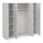 Bowery 4 Door Manufactured Wood Wardrobe-57843965