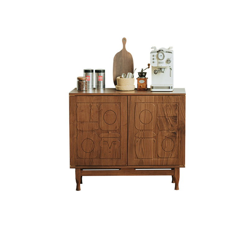 Armoire d'appoint en bois massif Retro Creative