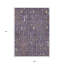 Tapis extérieur lavable floral 9 pi x 12 pi aubergine terre cuite et vert
