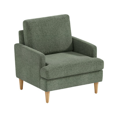 Accent Chair With Solid Wood Legs