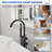 2 Handle Floor Mounted Tub Faucet Mattle Black