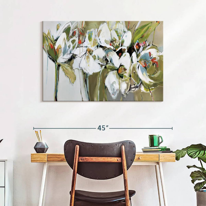 Avery Abstract Spring Blooms, 26" H x 39" W