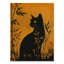 Chat noir à l'heure dorée - Portrait animalier Décoration murale en bois-1608227613-1608227586
