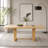 Extendable Solid Wood Dining Table with Rounded Corners-2125175150