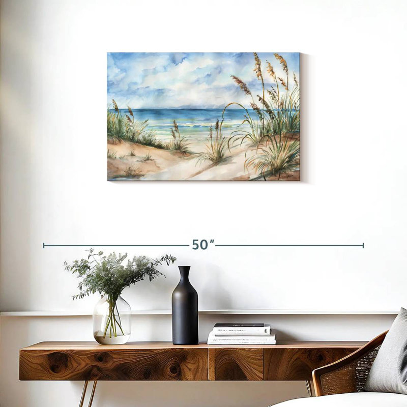 Gillard vue sur la mer, paysage, H 20 po x l 30 po