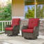 Fauteuils d'appoint en rotin avec coussins Bonia-39751560-39751561