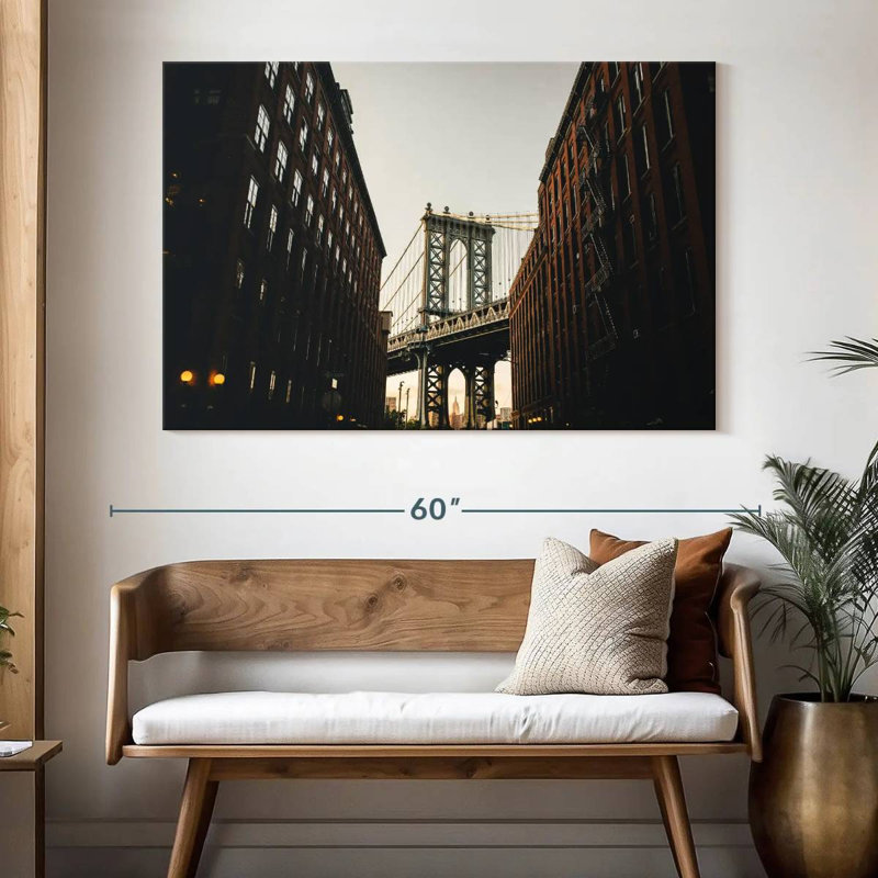 Lilie NYC Manhattan Bridge, H 34 po x l 51 po