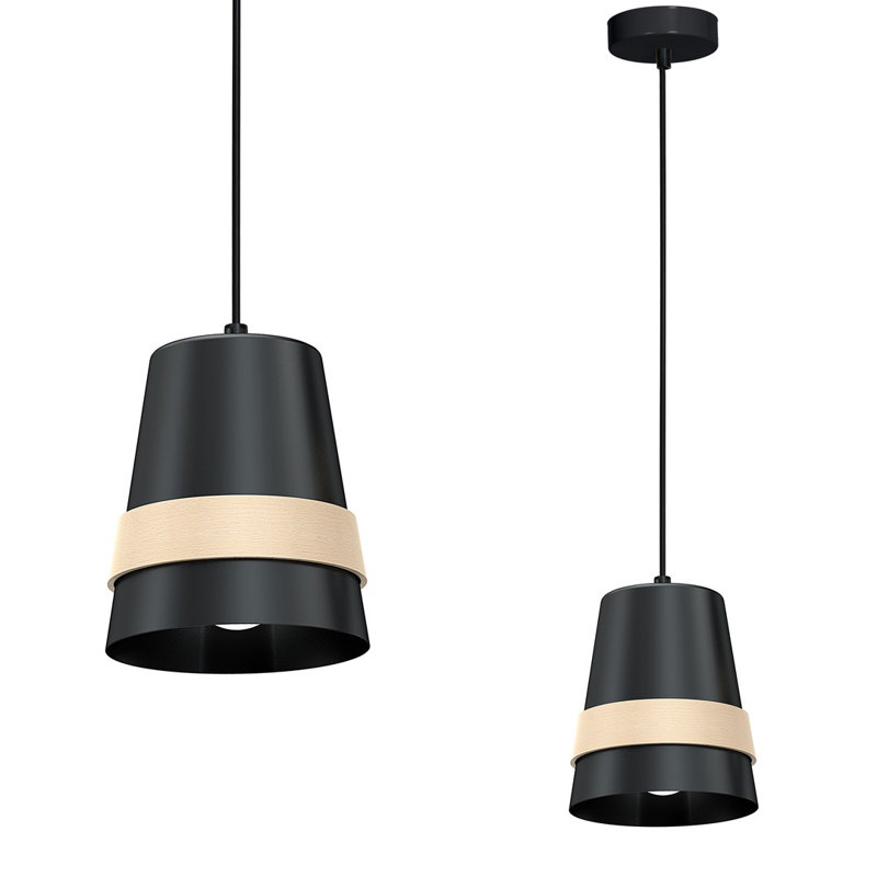 Makan 1 - Light Single Pendant, Black