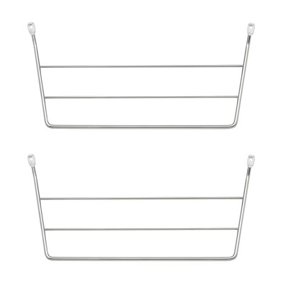 Porte-serviettes sous-évier pour cuisine et salle de bain Rev-A-Shelf, paquet de 2, chrome