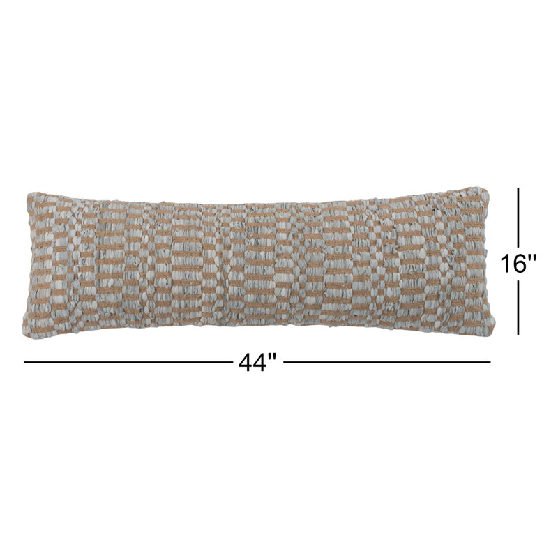 Pillow Cover & Insert, 16"H x 44"W, Limestone
