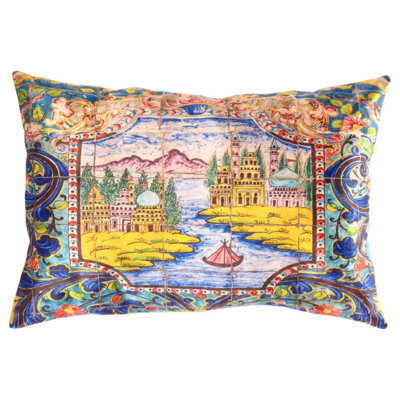 Coussin décoratif en velours